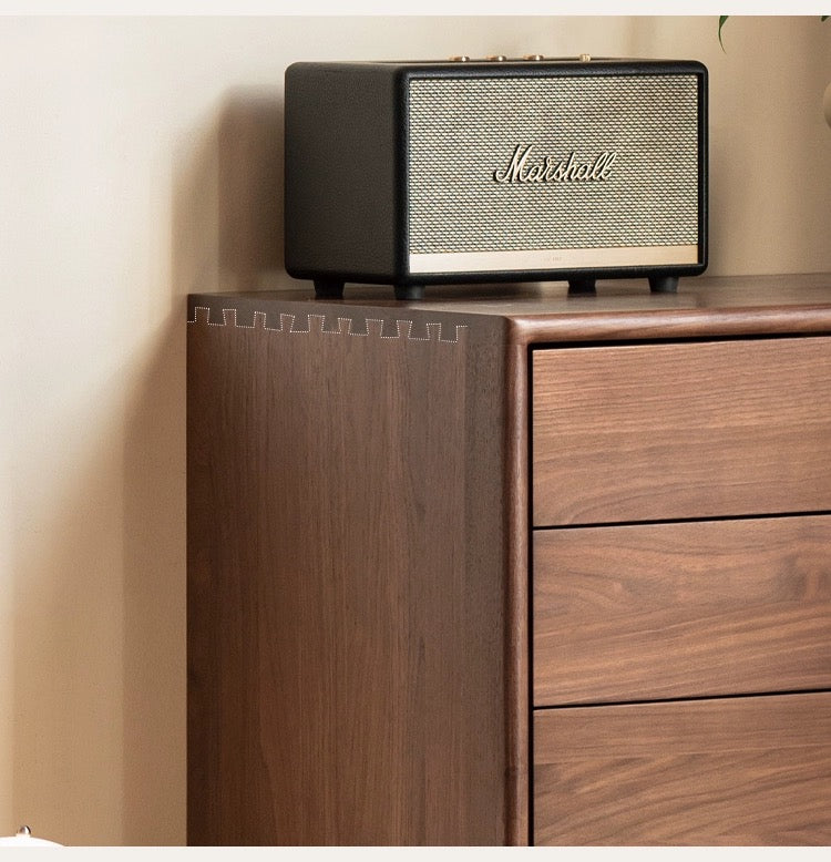 Pitu Five-Drawer Dresser in Walnut